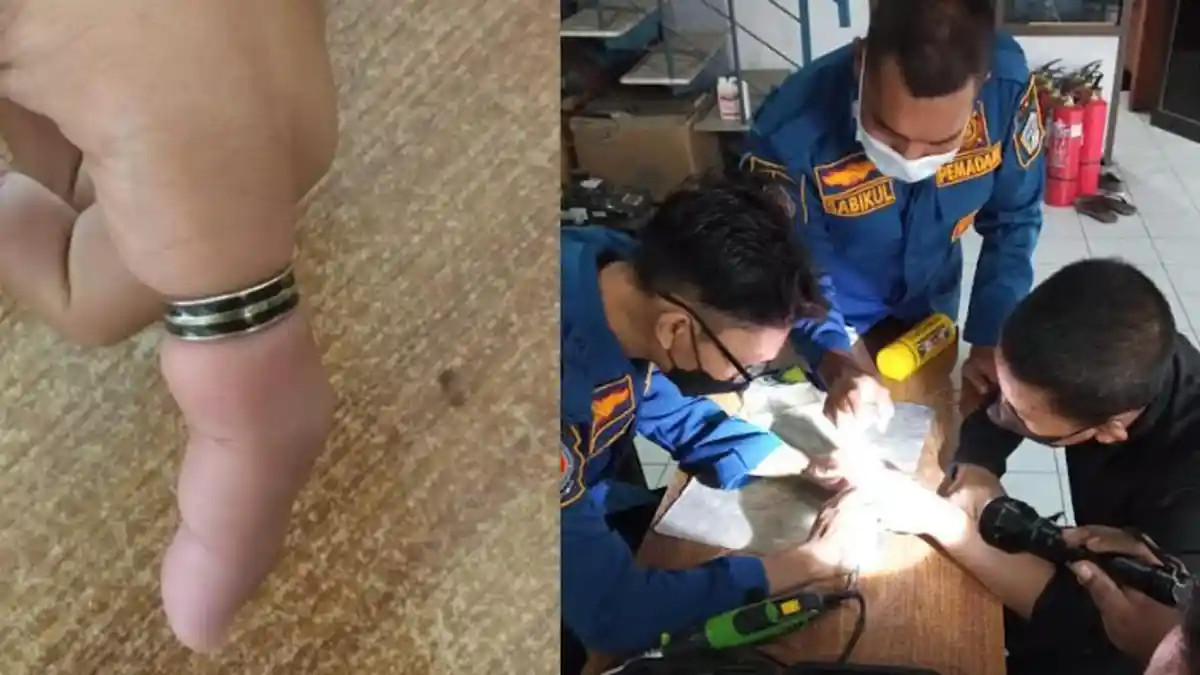 Gara-gara Cincin Perak, Santri di Gresik Minta Bantuan Damkar