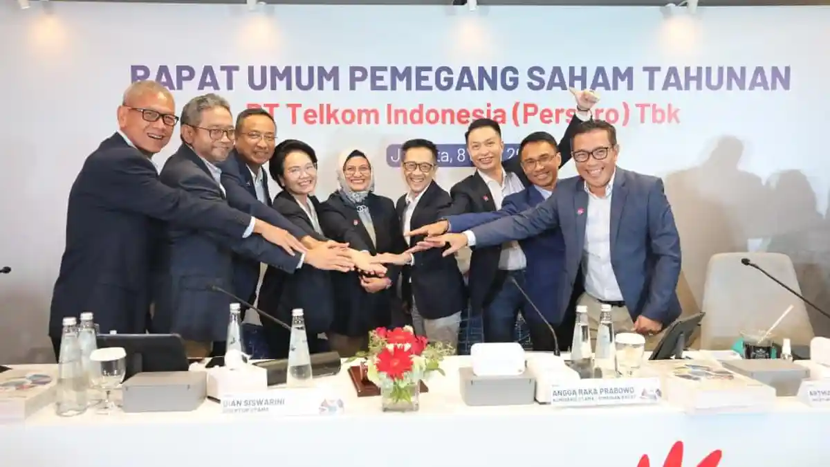 RUPST Telkom Setujui Dividen Rp21,9 Triliun, Direksi Tetap Dipertahankan