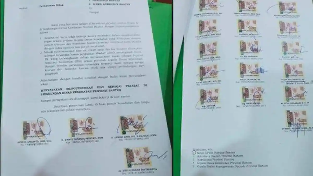Setelah Korupsi Pengadaan Masker Terungkap, 20 Pejabat di Dinkes Banten Mengundurkan diri