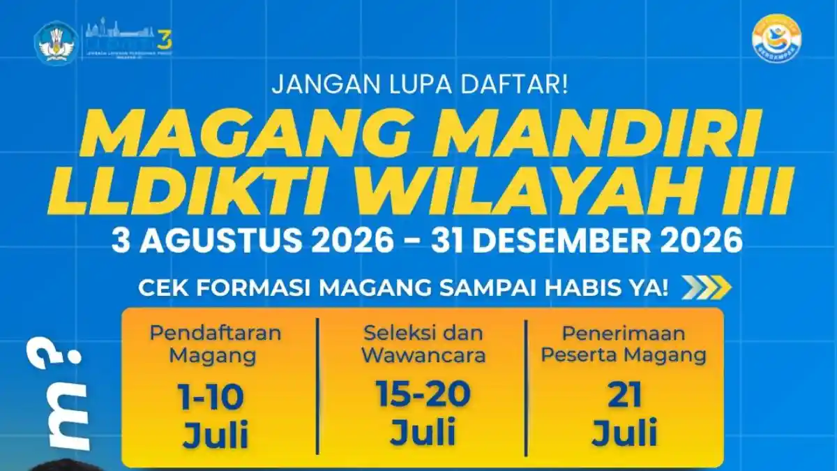 LLDikti Wilayah III Jakarta Buka Program Magang untuk Mahasiswa D3, D4, dan S1, Cek Syaratnya - Tribunnews.com