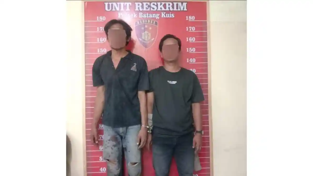 Tekab Polsek Batang Kuis Tangkap Dua Pelaku Pencurian Komponen Perangkat Tower XL Axiata