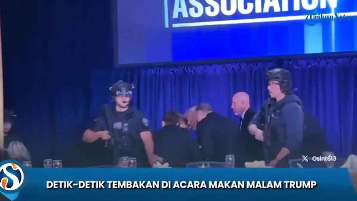 Gedung Putih AS Mencekam Terjadi Tembakan Meletus, Trump Dievakuasi dalam Kepanikan Makan Malam