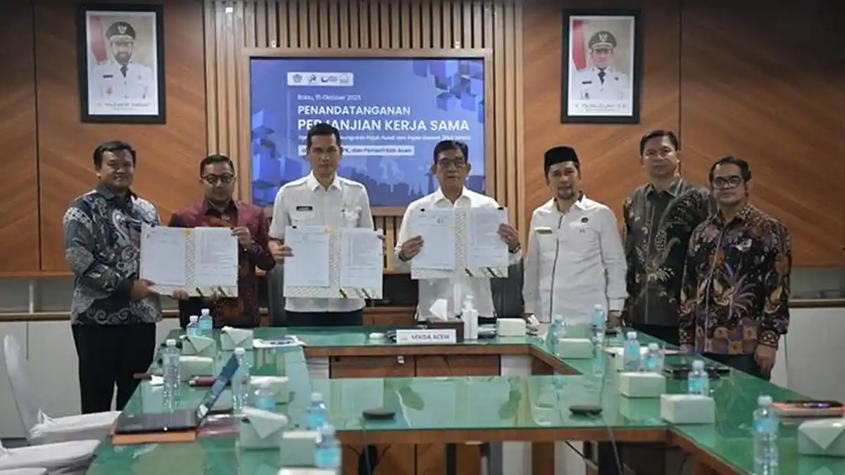 Optimaliasai Pajak 2025, Pemerintah Aceh Teken Kerja Sama OP4D dengan DJP dan DJPK