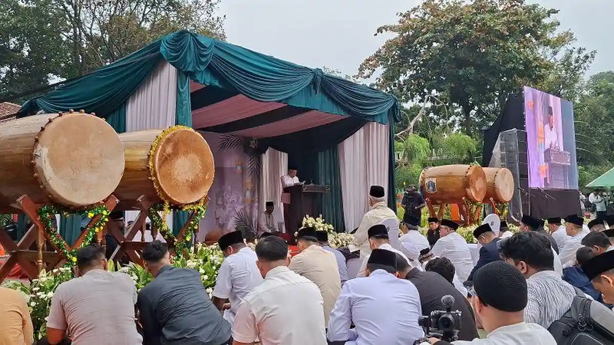 Jadi Khatib Salat Id di Balai Kota Jakarta,  Ma'ruf Amin Ingatkan Esensi Idulfitri
