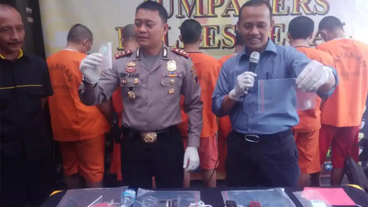Enam Pengedar Sabu Dibekuk Satresnarkoba Polres Tegal, Ada Residivis Pembunuhan