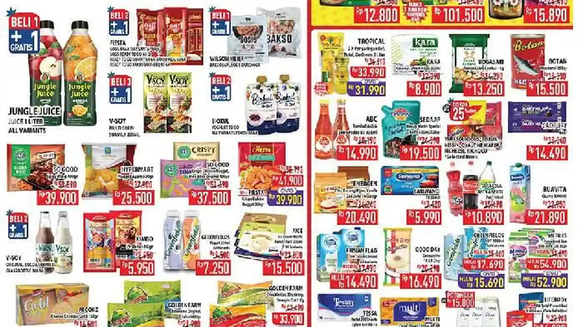 Promo JSM Hypermart 20 Januari 2024: Jungle Juice Beli 1 Gratis 1, Migor 2L Ref Rp31.990 Pakai OVO