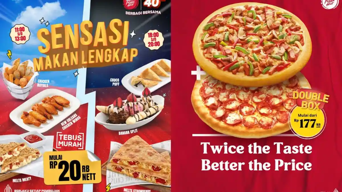 Promo Besar Pizza Hut 29-30 September 2024, Nikmati Paket Pizza Math Logic Bersama Teman