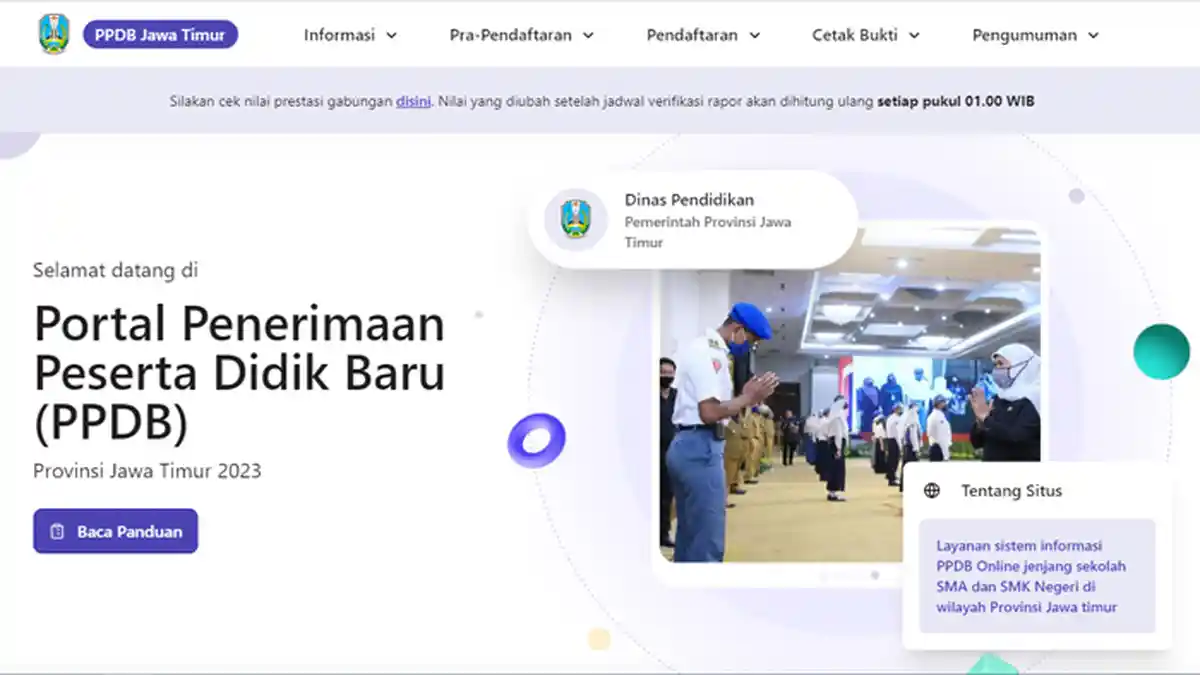 Laman PPDB Jatim Tak Bisa Diakses, Begini Penjelasan Dinas Pendidikan