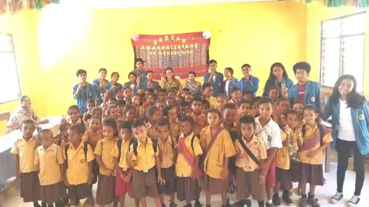 Mahasiswa KKNT-PPM Desa Oepuah Utara Gelar Gebyar Aman Calisting Dan Menjadi  Program Terakhir