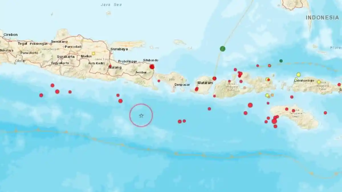 Gempa M2,6 Terjadi di Barat Daya Jembrana Bali, Getaran Dangkal Minim Dampak