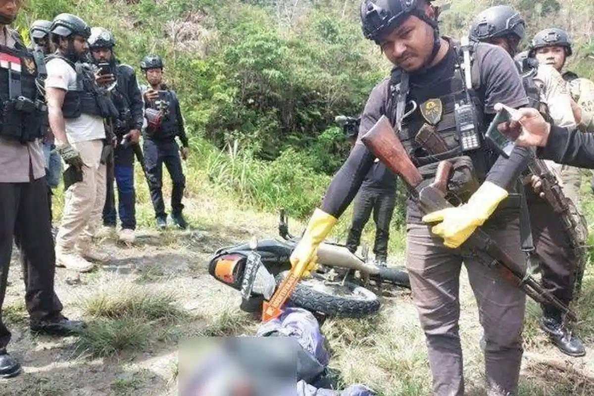 LAGI KKB Papua Tembak Mati Tukang Ojek di Ilaga, Tiba-tiba Diadang saat Antar Penumpang