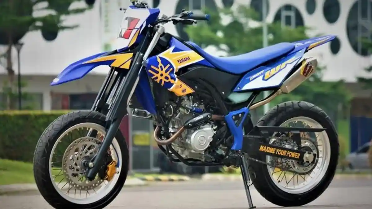 Cara Mudah Modifikasi Motor Trail Jadi Supermoto, Tampilan Jadi Lebih Gahar