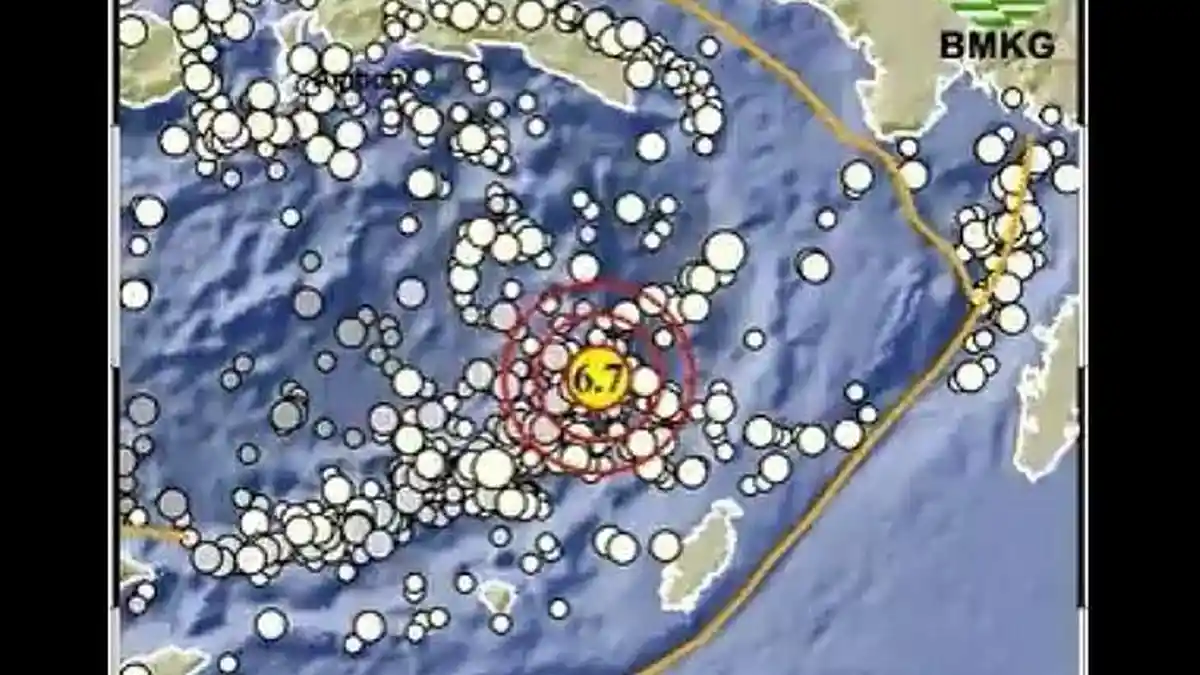 Gempa Hari Ini di Maluku M6,7 Guncang Tanimbar Jumat Dini Hari, Dirasakan Hingga Raja Ampat