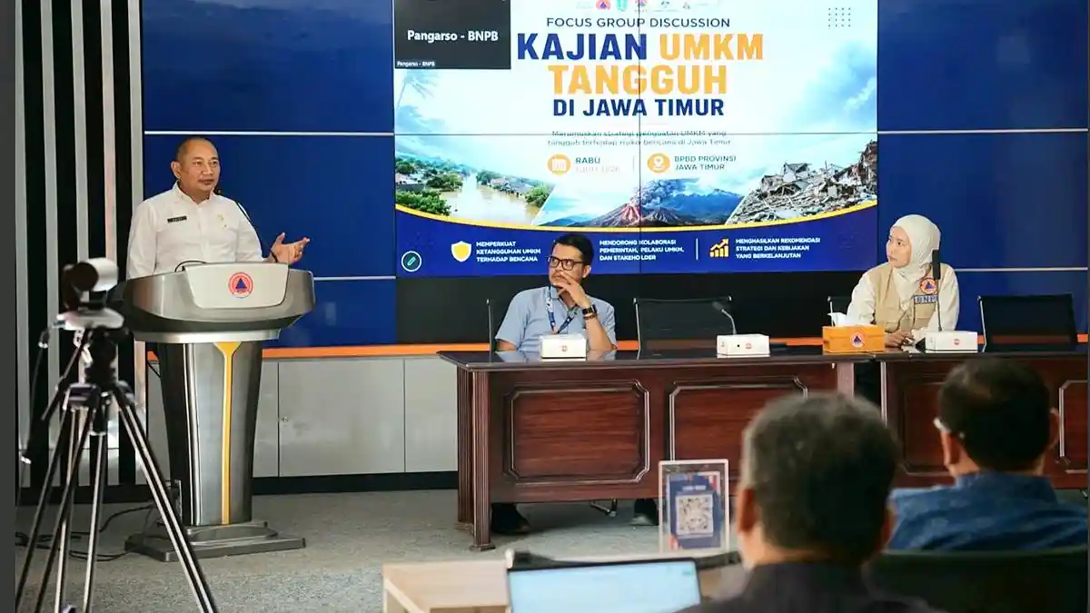 BPBD Jatim dan BNPB Rintis Program UMKM Tangguh Bencana di Surabaya - Surya.co.id