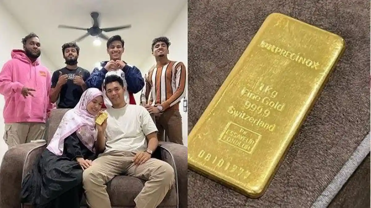 Viral Pasangan Pengantin Dapat Rezeki Nomplok di Hari Pernikahan, Diberi Kado Emas 1 Kg oleh Teman