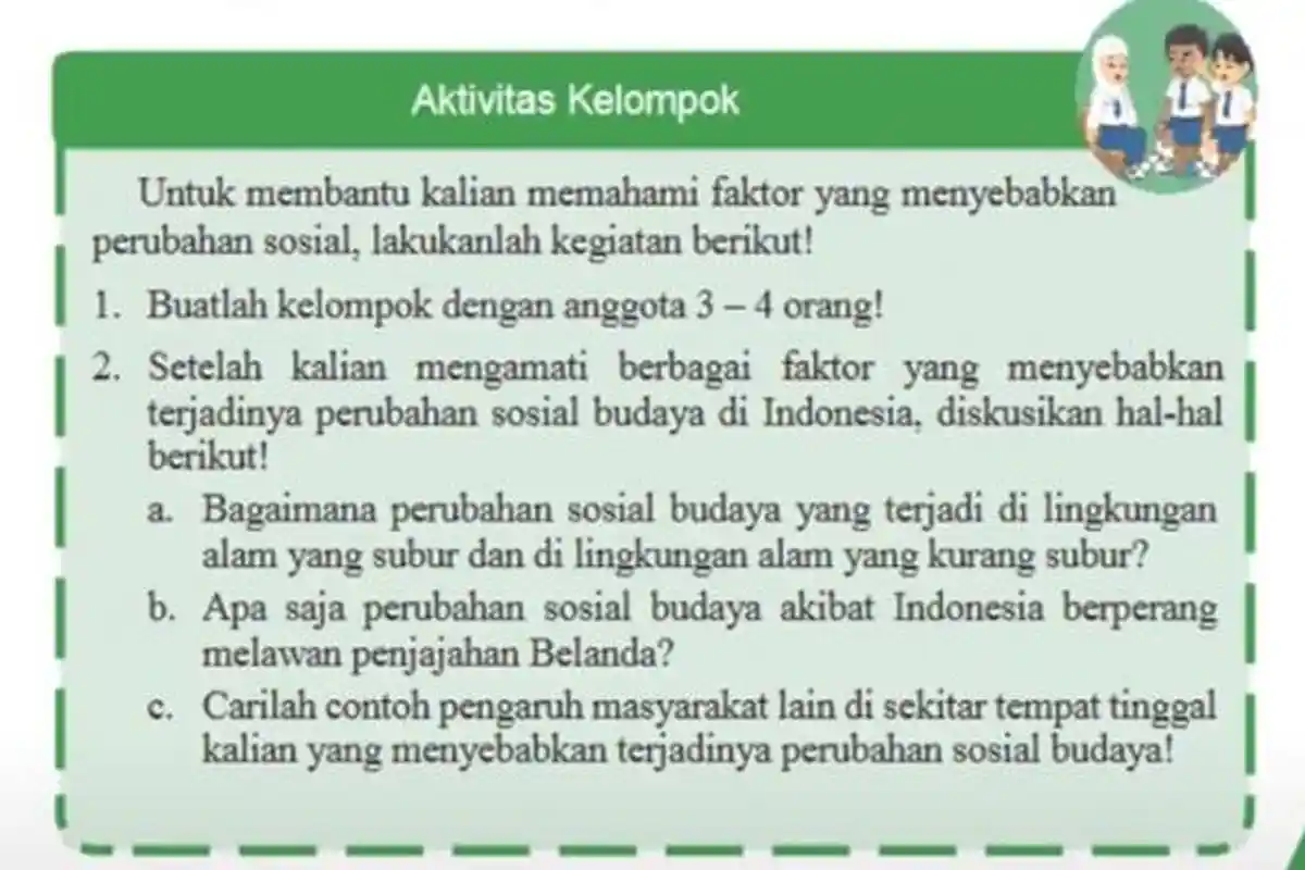 Kunci Jawaban IPS Kelas 9 SMP Halaman 109 Semester 1 Kurikulum 2013, Tugas Aktivitas Kelompok