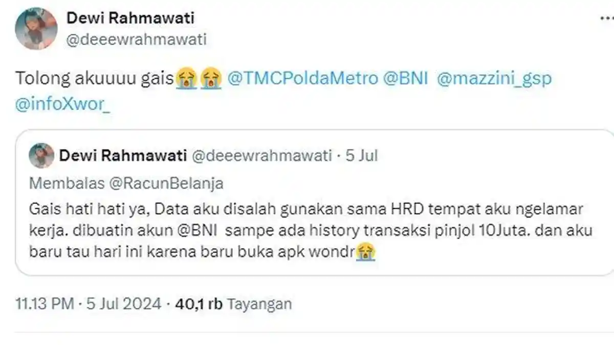 Kronologi Data Pribadi Pelamar Kerja Diduga Disalahgunakan, Begini Pengakuan HRDnya