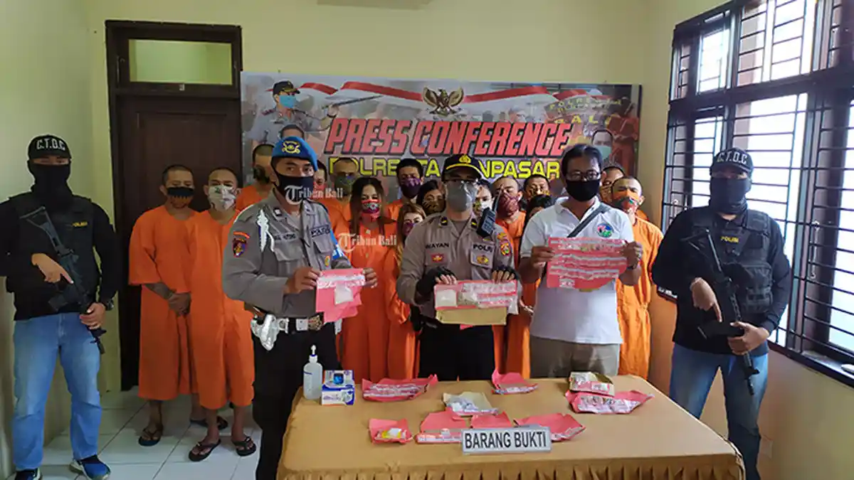 Sat Resnarkoba Polresta Denpasar Kembali Meringkus 30 Tersangka Kasus Narkotika