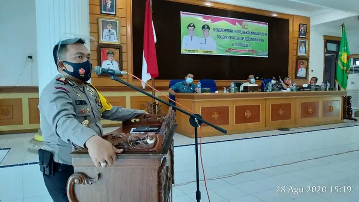 Kapolres Langkat Ancam Cabut Izin Pelaku Usaha yang Abai Terapkan Protokol Covid-19