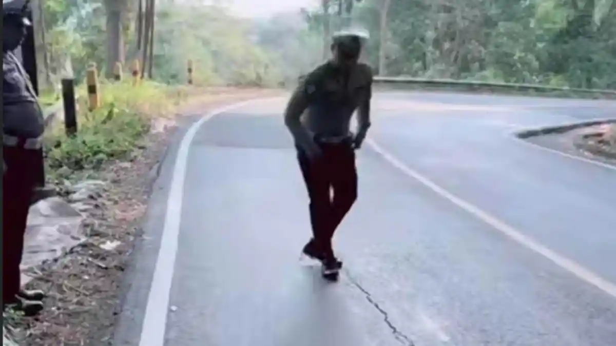 Retak 30 Meter di Jalan Gunung Gumitir jadi Tanda Bahaya Jalur Utama Jember-Banyuwangi, Waspada !