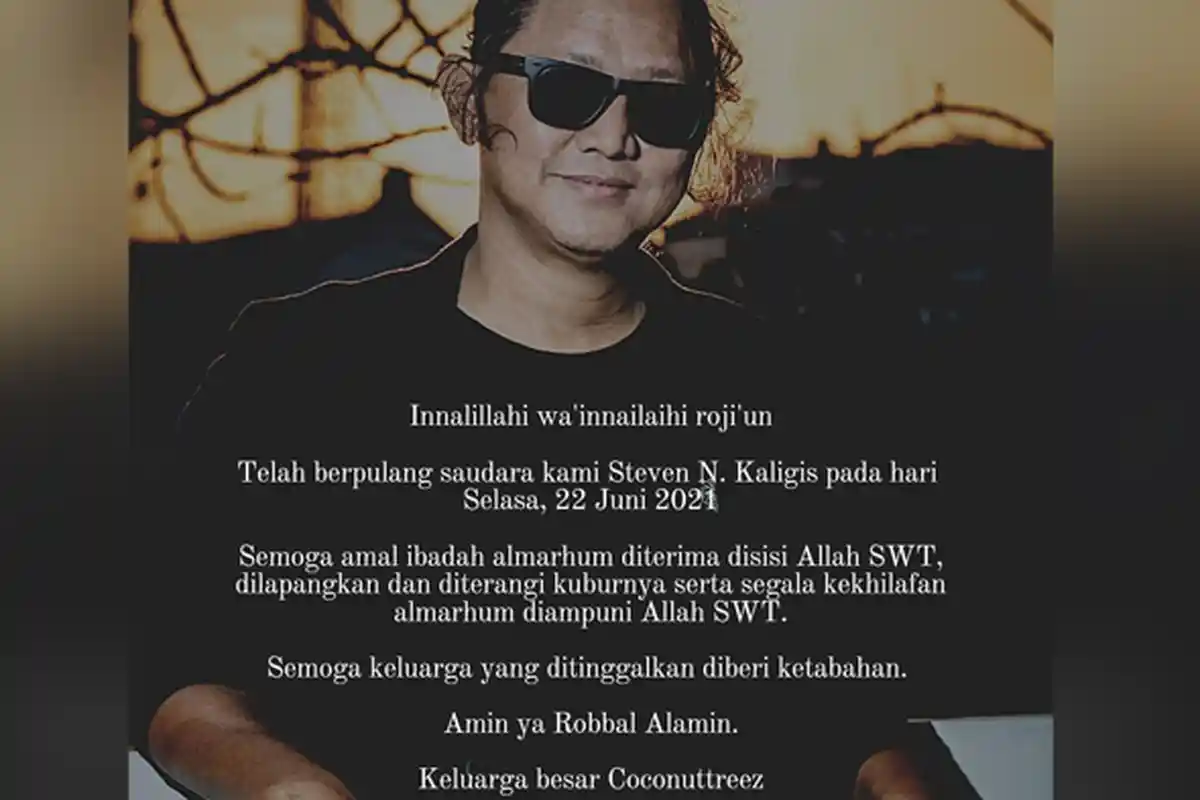 Steven Nugraha Kaligis Vokalis Band Steven & Coconut Treez Meninggal Dunia