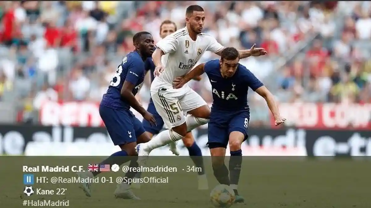 Real Madrid Dibekuk Spurs pada Laga Perdana Audi Cup 2019