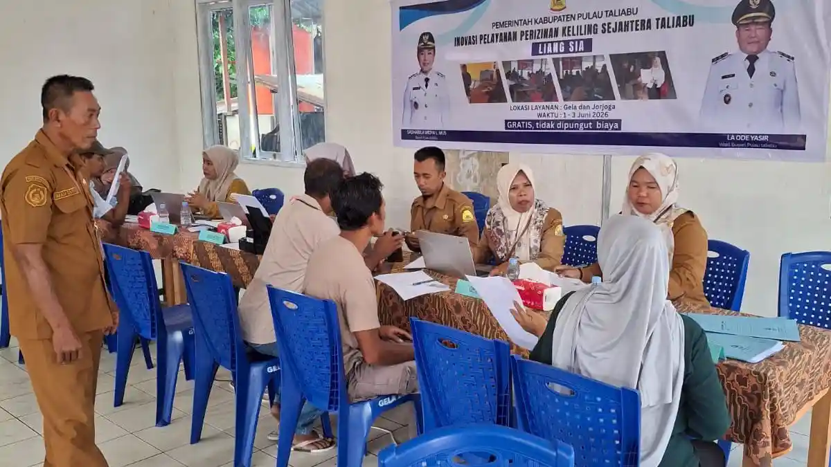Jemput Bola, Dinas Penanaman Modal Taliabu Gelar Pelayanan Izin Usaha Gratis di 2 Desa