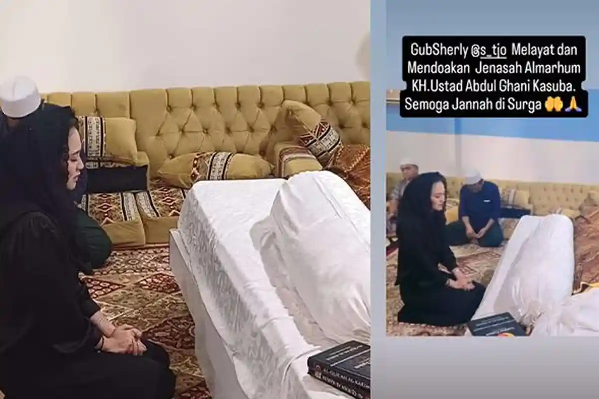 Sambangi Rumah Duka, Sherly Laos Turut Doakan Almarhum Abdul Ghani Kasuba