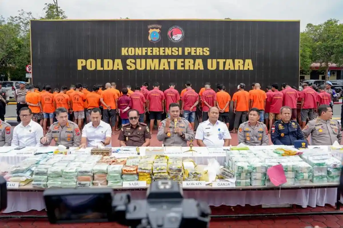 Polda Sumut Ungkap 517 Kasus Narkoba, Selamatkan Lebih dari 1 Juta Jiwa