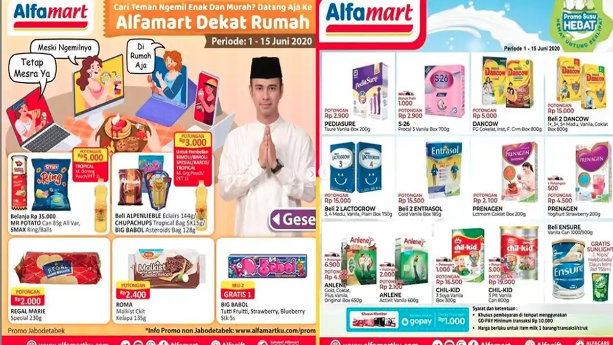 PROMO ALFAMART Hari Ini Kamis 4 Juni Camilan Hemat Beli 2 Gratis 1, Diskon Susu hingga Minyak Goreng