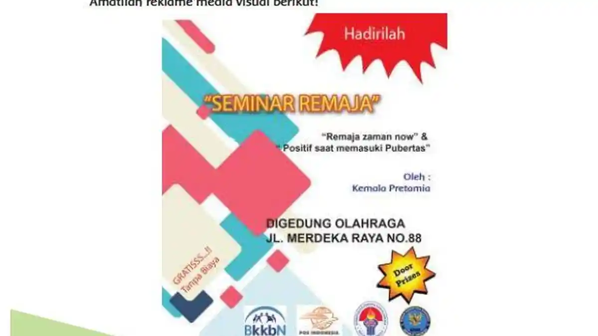 Kunci Jawaban Tema 6 Kelas 6 SD Halaman 97 Kurikulum 2013: Amatilah Reklame Media Visual Berikut!