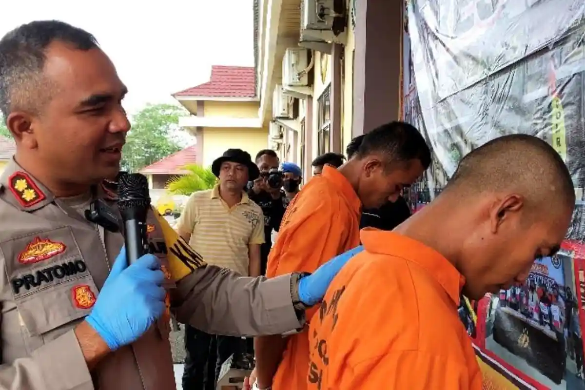 Kapolres Pesawaran Lampung: Tiga Pelaku Pencurian Pernah Bekerja Memasang Tiang Jaringan Internet