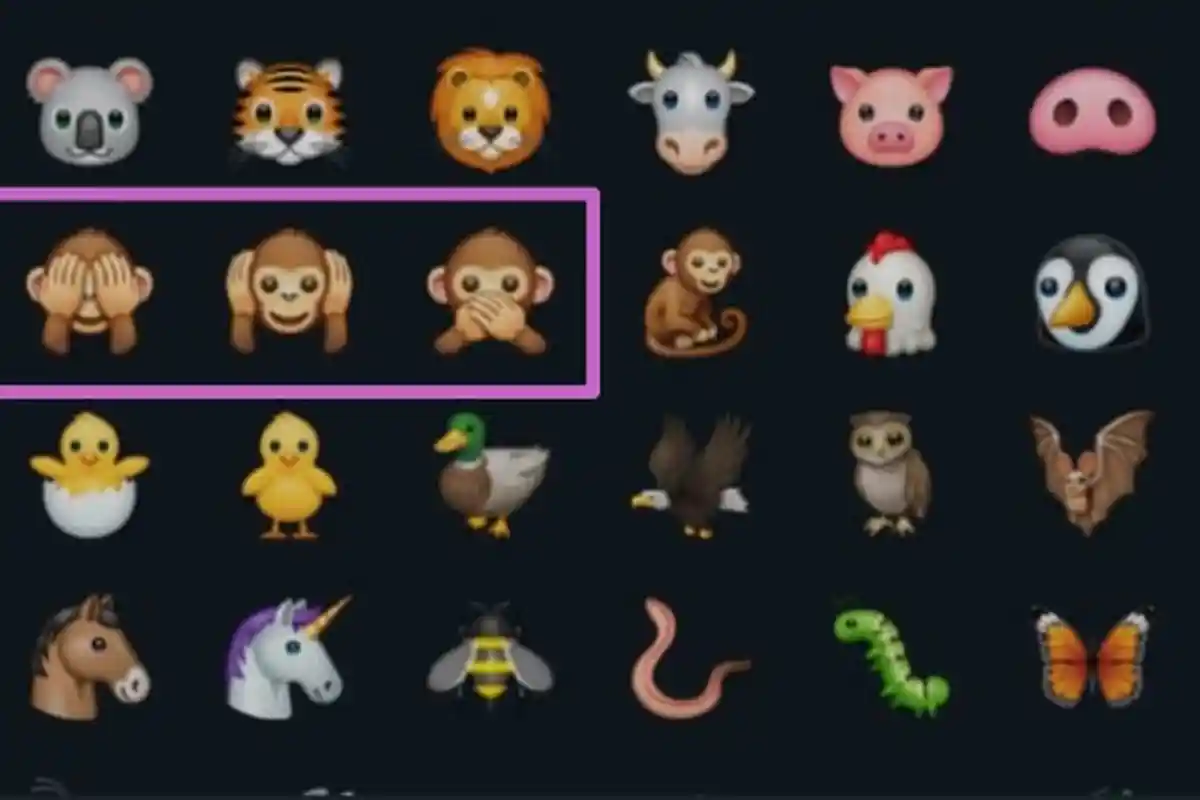 Ada di WhatsApp, Apa Arti Emoji Monyet Menutup Mata, Telinga dan Mulut? Kebijakan dari Petuah Kuno