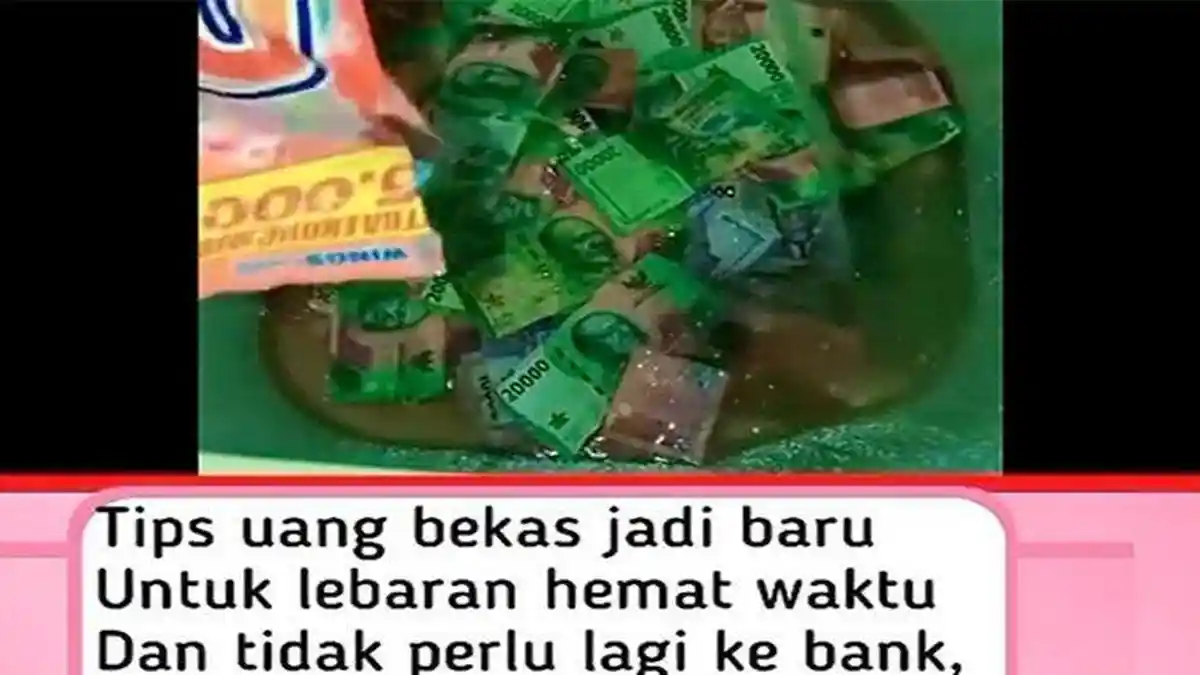 VIRAL Video Mencuci Uang Bekas Agar jadi Baru, Bolehkah? Bank Indonesia Buka Suara