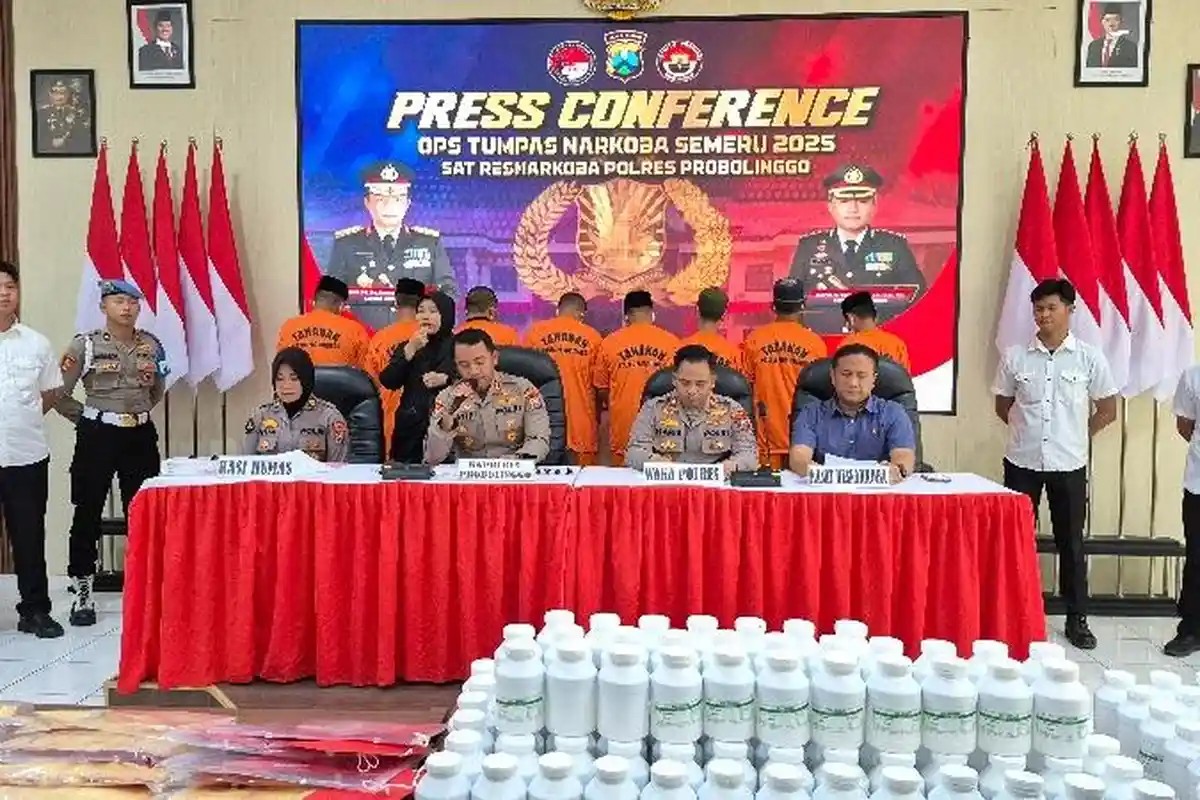 Polres Probolinggo Ungkap 12 Kasus Narkoba, Amankan 270 Ribu Okerbaya & 22 Gram Sabu