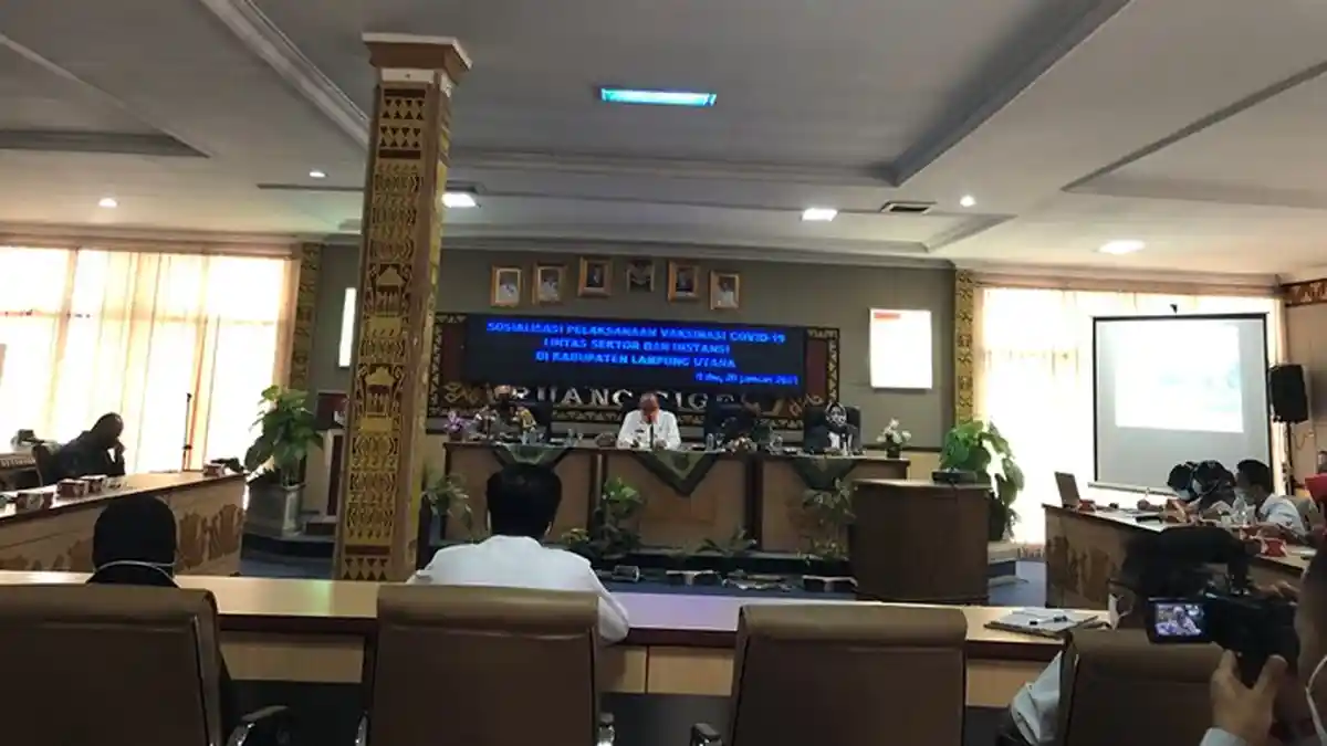 Pemkab Lampung Utara Sosialisasi Vaksinasi Covid-19