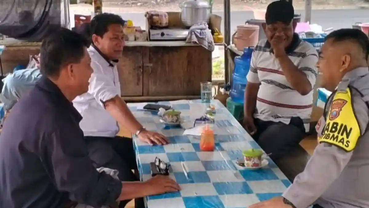 Bhabinkamtibmas Polsek Sei Kanan Sosialisasi Kamtibmas di Desa Sabungan Labusel 