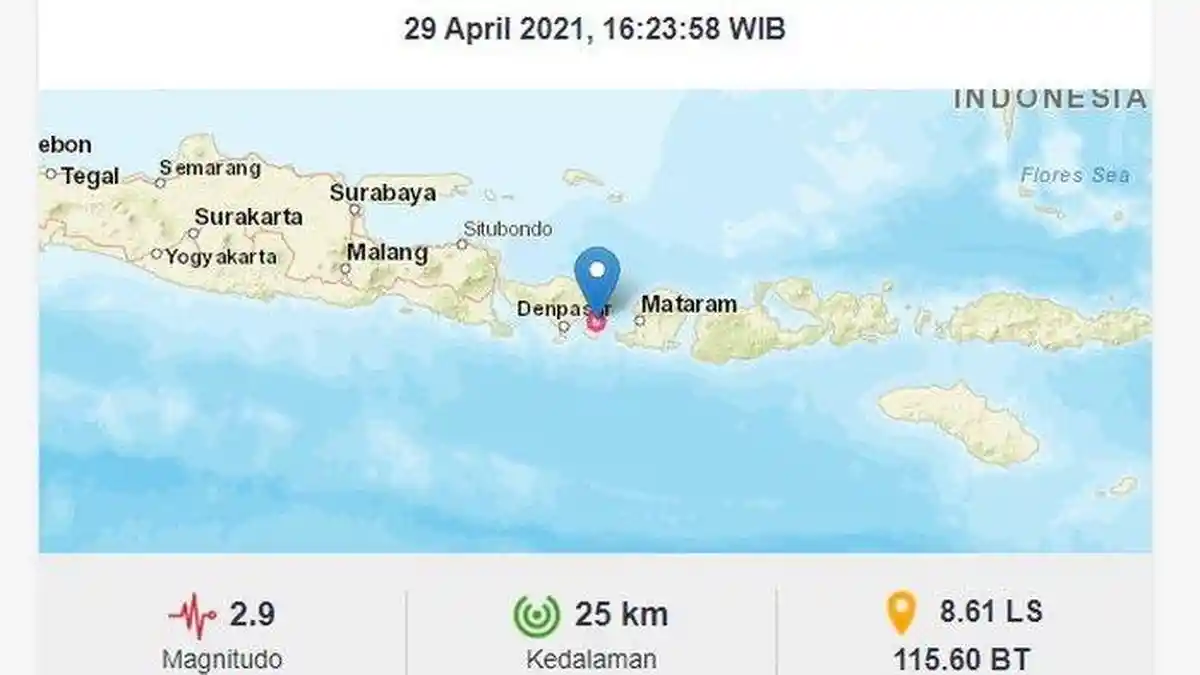 Pagi Ini Gempa Bumi Menguncang Klungkung Bali, Berikut Saran BMKG