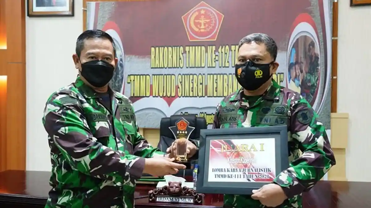 Kapenrem 091/ASN Raih Juara Satu Lomba Jurnalistik TMMD Ke-111
