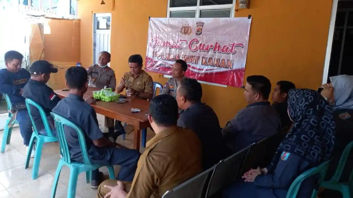 Polres Way Kanan Polda Lampung Optimalisasi Pelayanan Kepolisian Lewat Jumat Curhat
