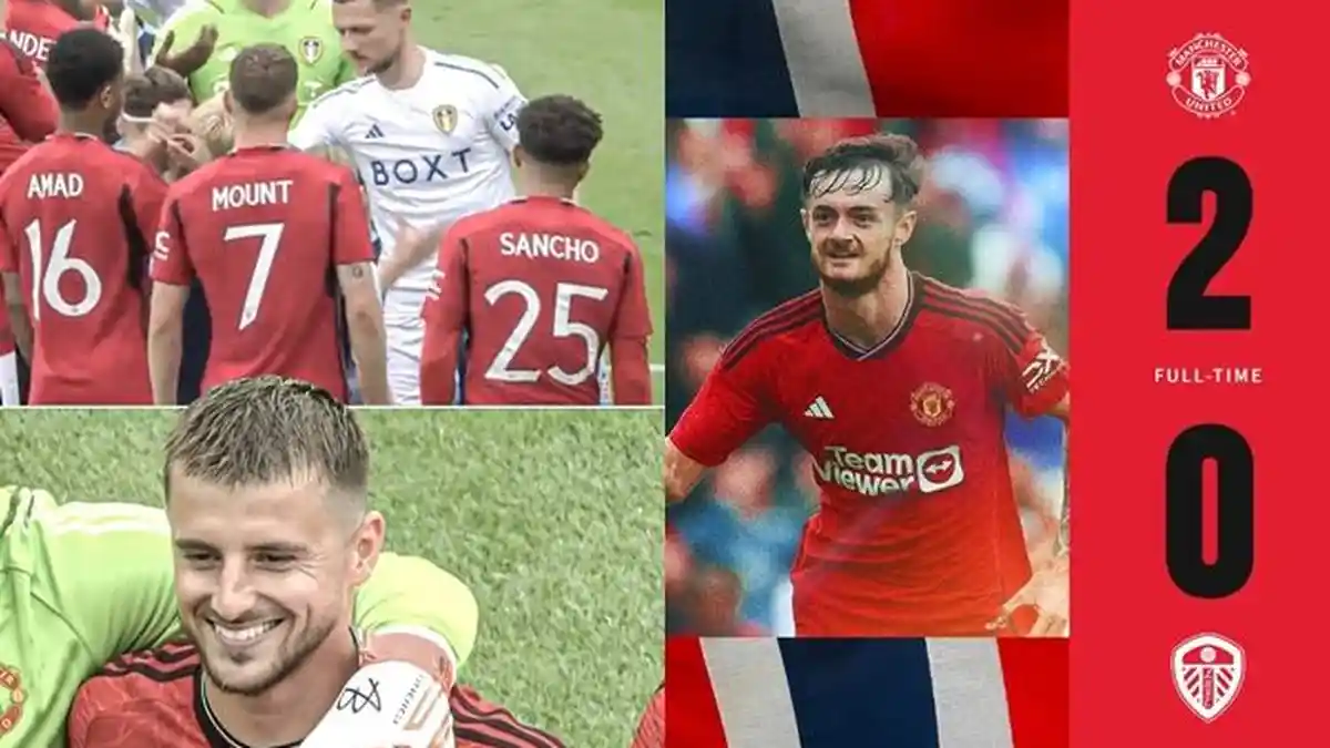 Hasil Manchester United vs Leeds United 2 - 0, Dua Gol Diborong Pemain Akademi, Mason Mount Flop
