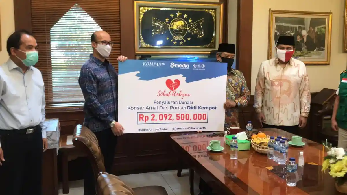 Gandeng LAZIS NU, KompasTV dan Didi Kempot Salurkan Donasi Sobat Ambyar Peduli Rp 2 Miliar