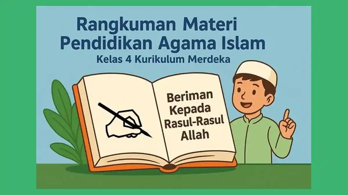 Rangkuman Materi Pendidikan Agama Islam Kelas 4 Kurikulum Merdeka, Beriman Kepada Rasul-Rasul Allah
