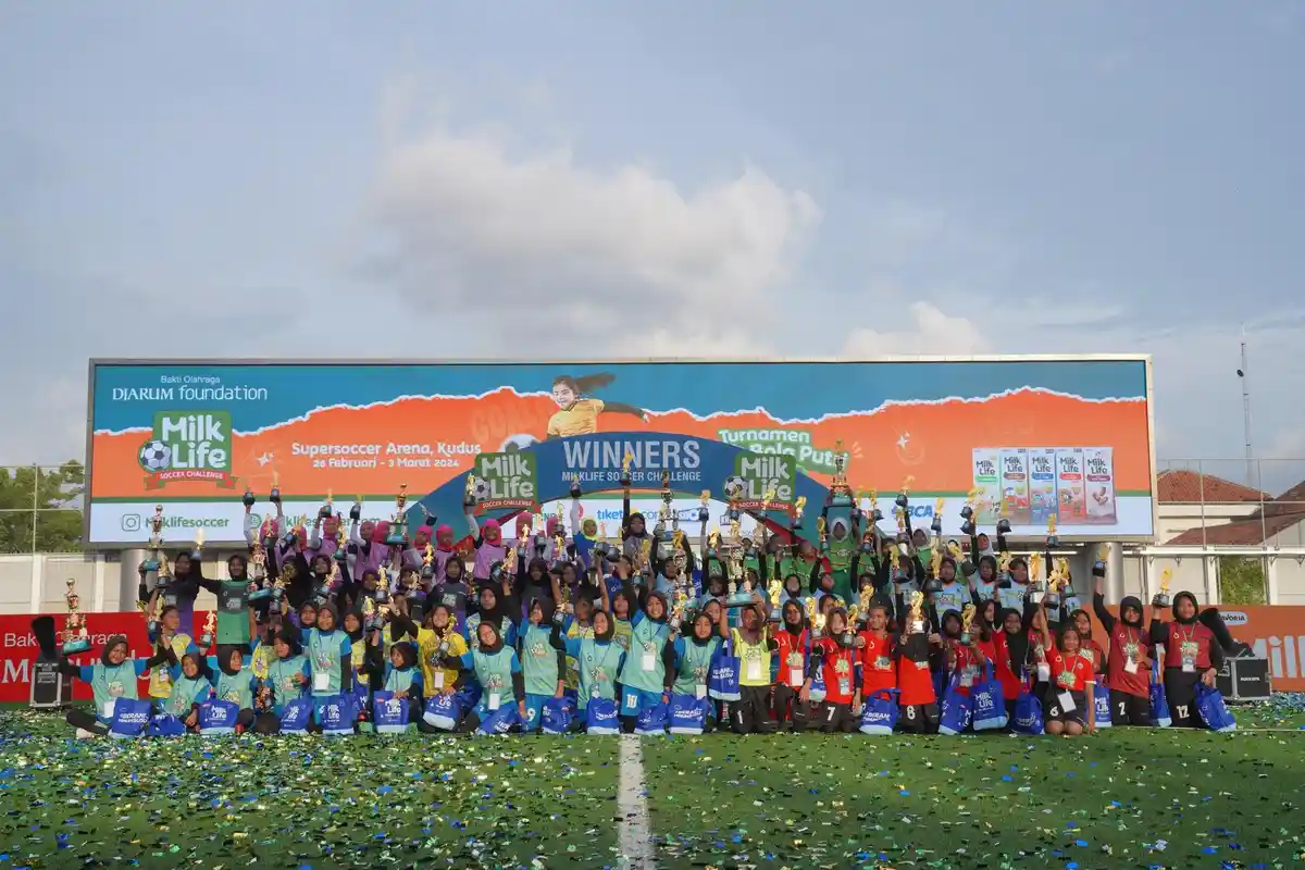 Tahun ini MilkLife Soccer Challenge Digelar di 8 Kota, Partai Final Kudus Series 1 Tampilkan Kejutan