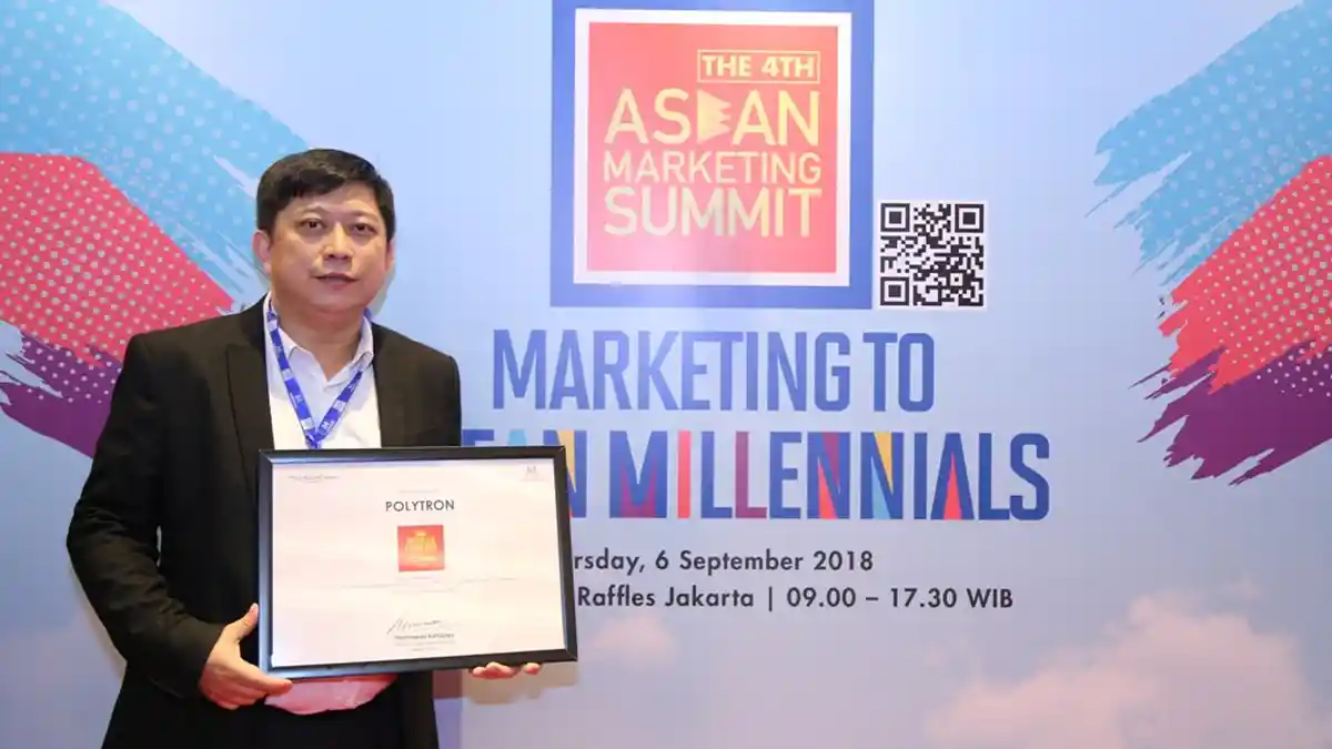 Polytron Dinobatkan Sebagai Indonesia Champion di ASEAN Marketing Summit 2018