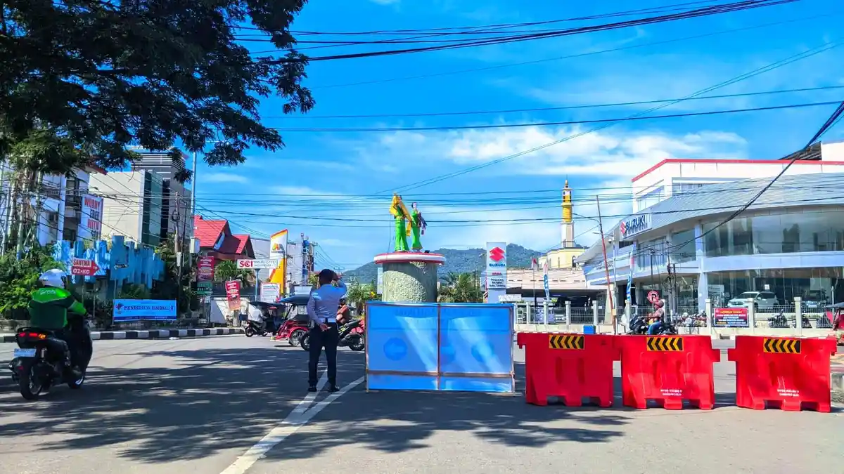 Demi Atasi Kemacetan di Pusat Kota Gorontalo, Jalan Nani Wartabone Uji Coba Pakai Sistem One Way