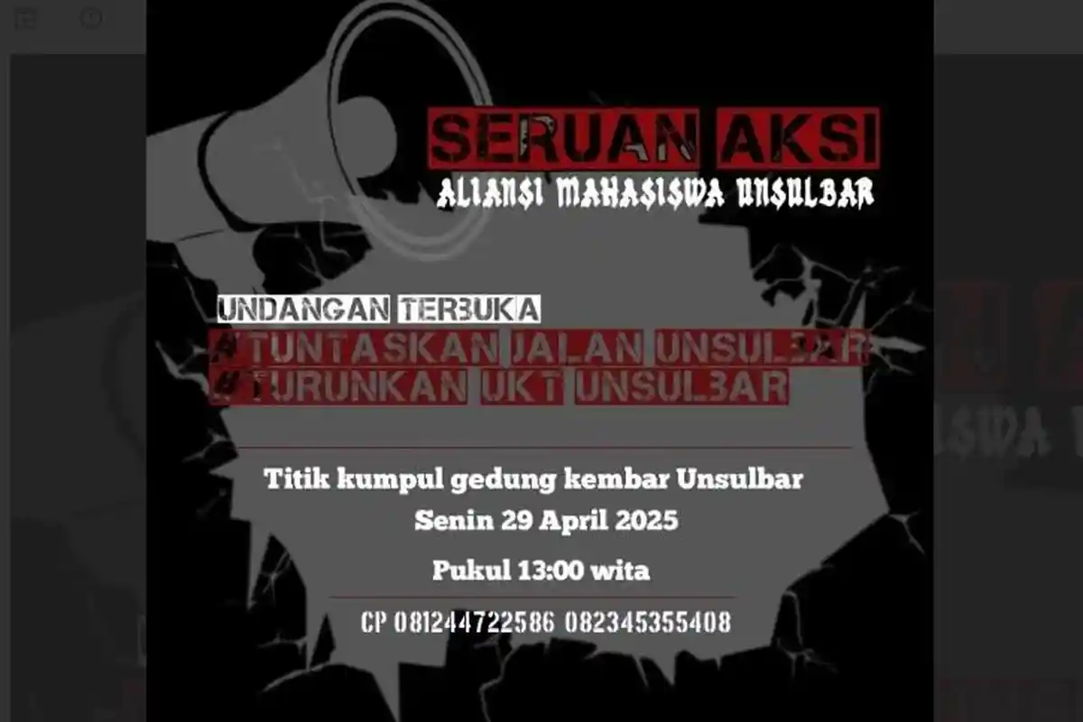 Mahasiswa di Majene Akan Aksi Demonstrasi Jelang Kedatangan Mendiktisaintek RI