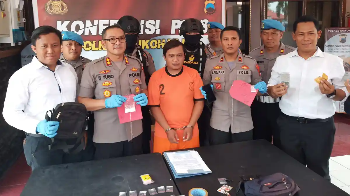 Pengedar Sabu Asal Boyolali Diciduk Satnarkoba Polres Sukoharjo, Sabu 27,5 Gram Diamankan