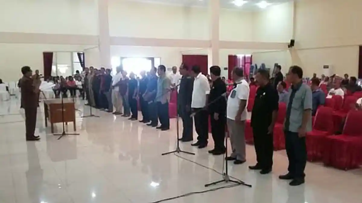 Pasangan Bupati-Wakil Bupati Gladi Pelantikan di Kantor Gubernur NTT