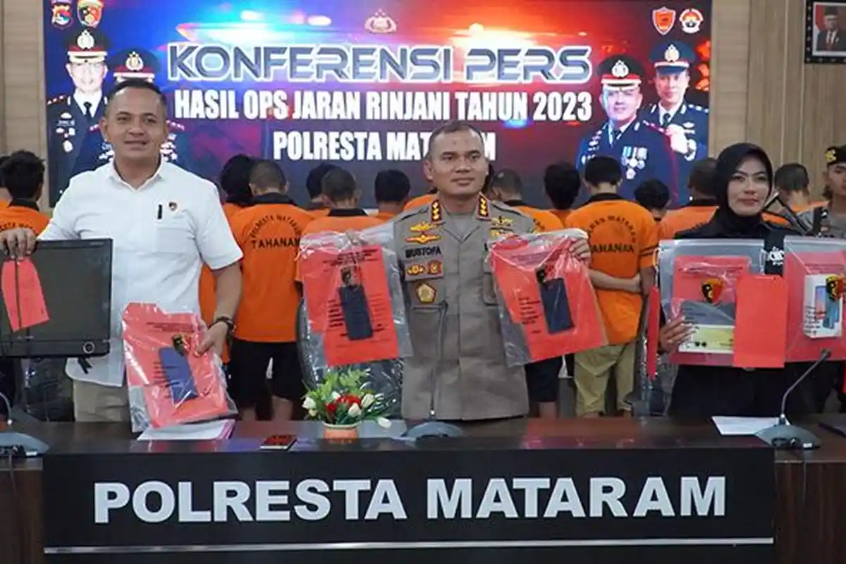 Polresta Mataram Tangkap 88 Tersangka Saat Operasi Jaran Rinjani 2023, Modus Bobol Rumah dan Jambret